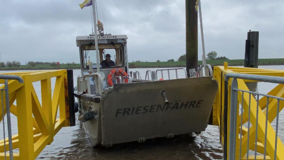 Die Friesenfähre war Ende Oktober in die Winterpause gegangen. Diese Pause dauert vorerst an. © Archivfoto: Hanken