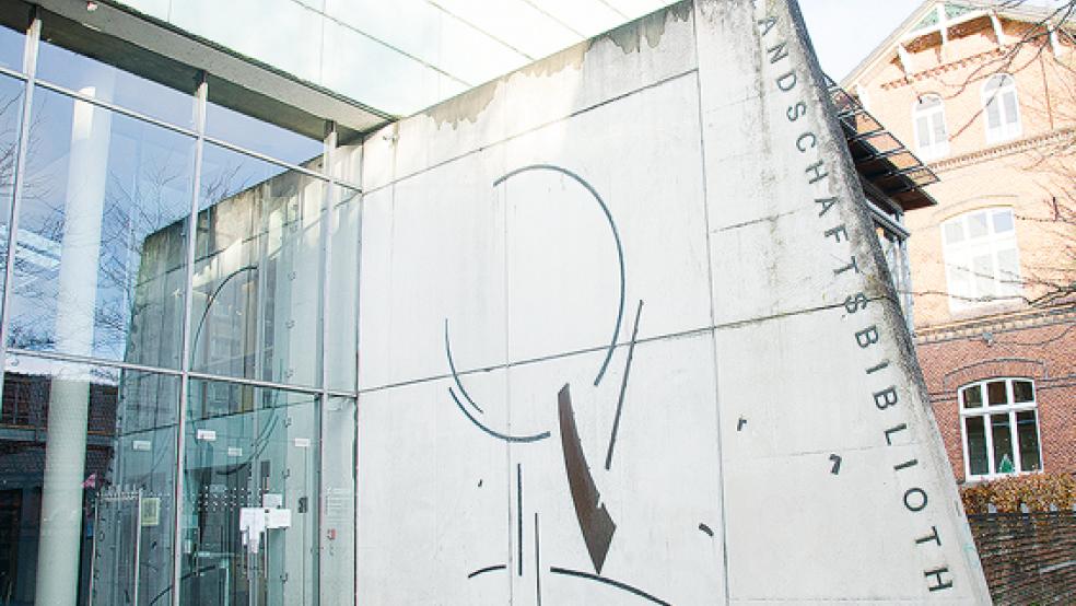 Die Landschaftsbibliothek in Aurich öffnet neu.  © Foto: Hanken