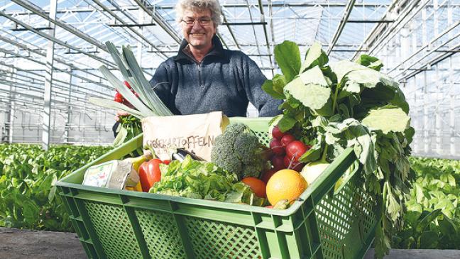 Ökohof-Kiste, Radieschen und frische Eier