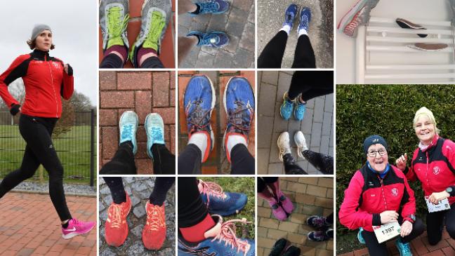 Laufen mit nassen Schuhen und Baby im Bauch