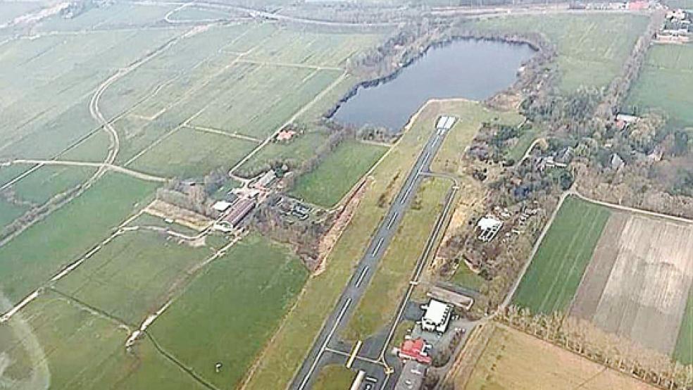 Der Flugplatz in Nüttermoor wurde auf Vordermann gebracht. So sind neue Markierungen aufgebracht worden.  © Fotos: privat