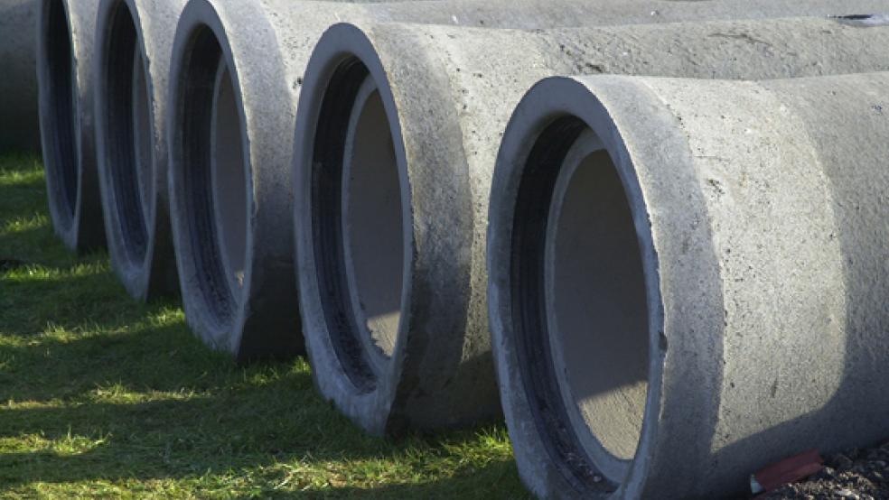 Der Bau eines neuen Regenwasserkanals ist im Bereich der Straße »Am Marina Park« in Weener geplant.  © Symbolfoto: Archiv