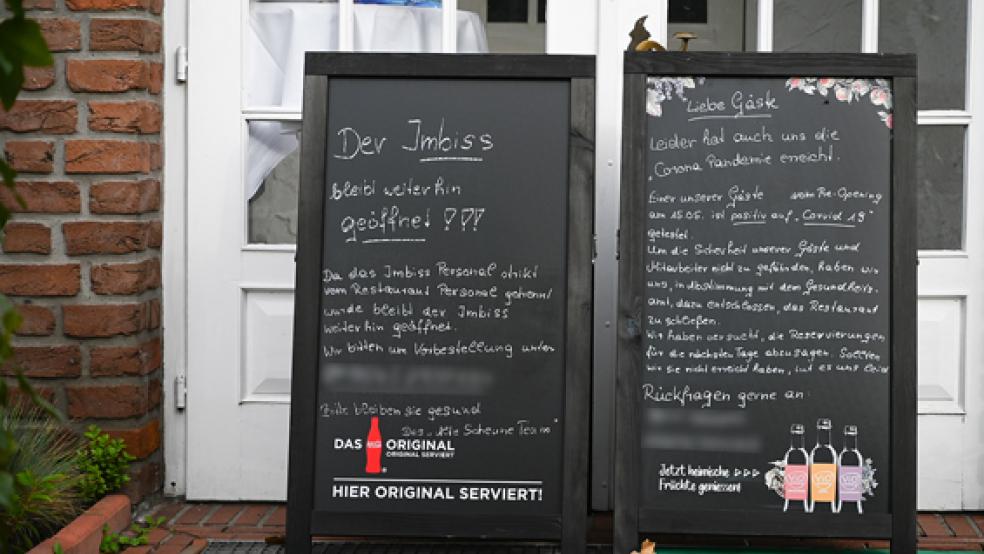 Das betroffene Restaurant musste nach dem Corona-Ausbruch im Mai vergangenen Jahres schließen.  © Foto: dpa