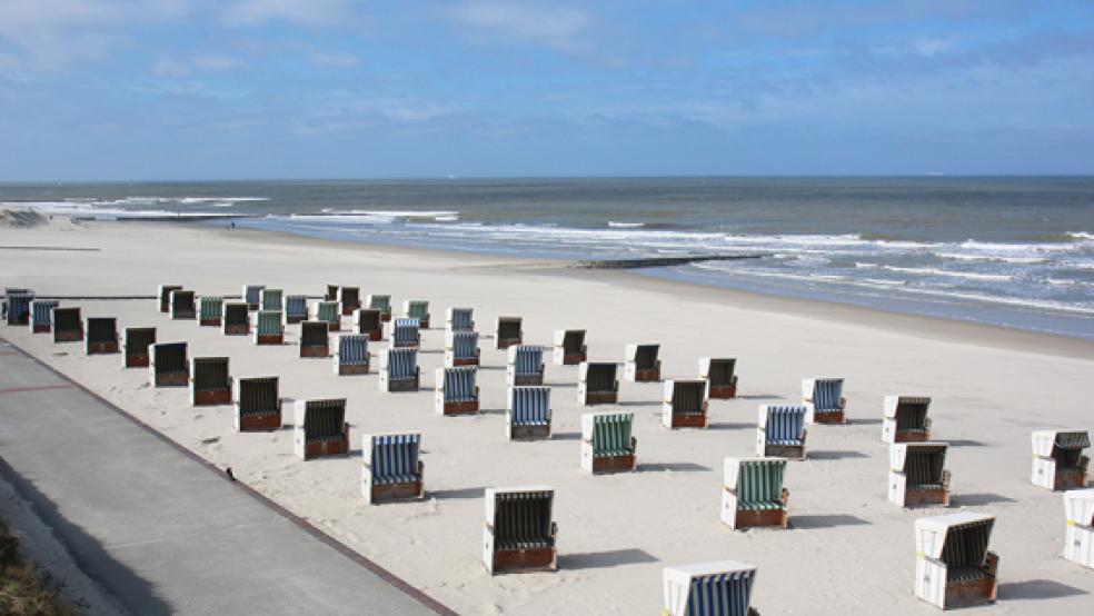 Ohne Touristen bleiben die Strandkörbe auf den Ostfriesischen Inseln leer. Für die Insel Wangerooge sammelt der Landkreis Friesland mit einer Testpflicht bereits Erfahrungen, wie sich das ändern kann.  © Foto: dpa