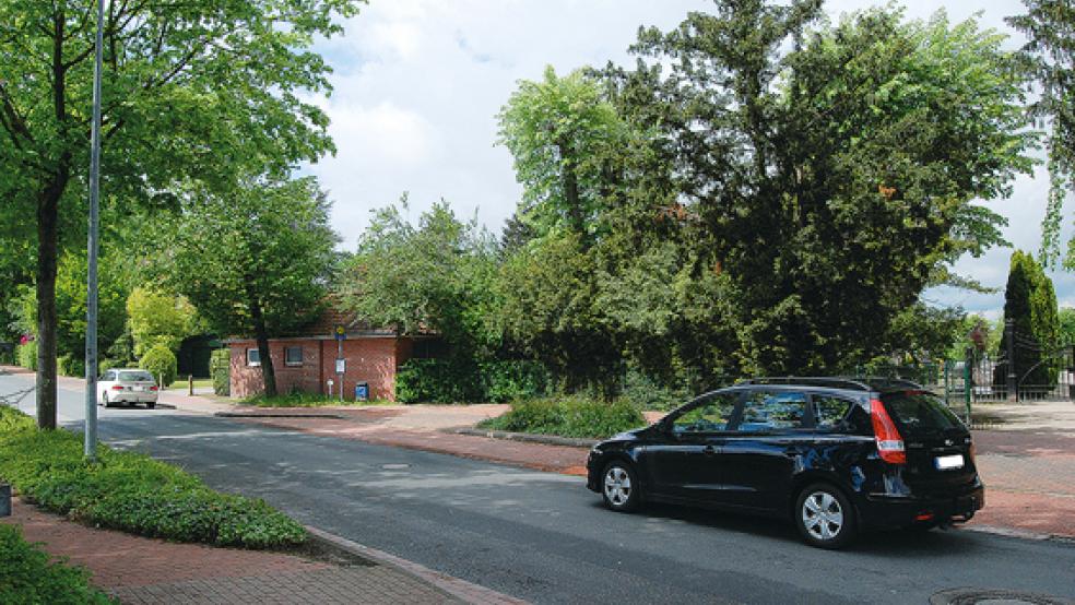 In diesem Bereich der Mühlenstraße auf Höhe des Friedhofs soll die Fußgängerampel aufgestellt werden.  © Foto: Hoegen