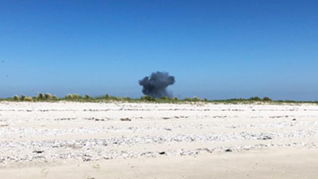 Sprengung war auf der ganzen Insel zu hören