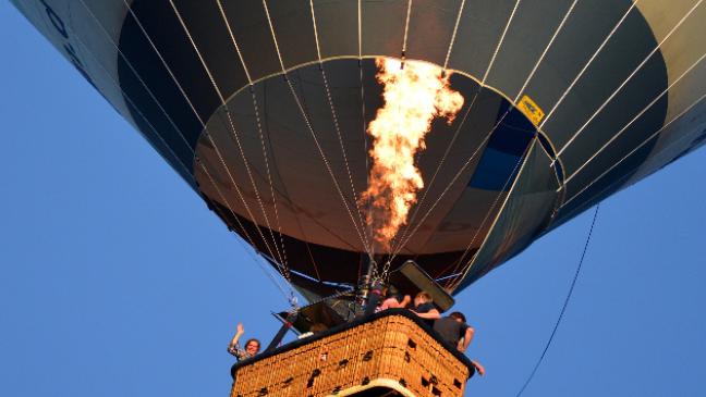 Heißluftballons sollen aufsteigen