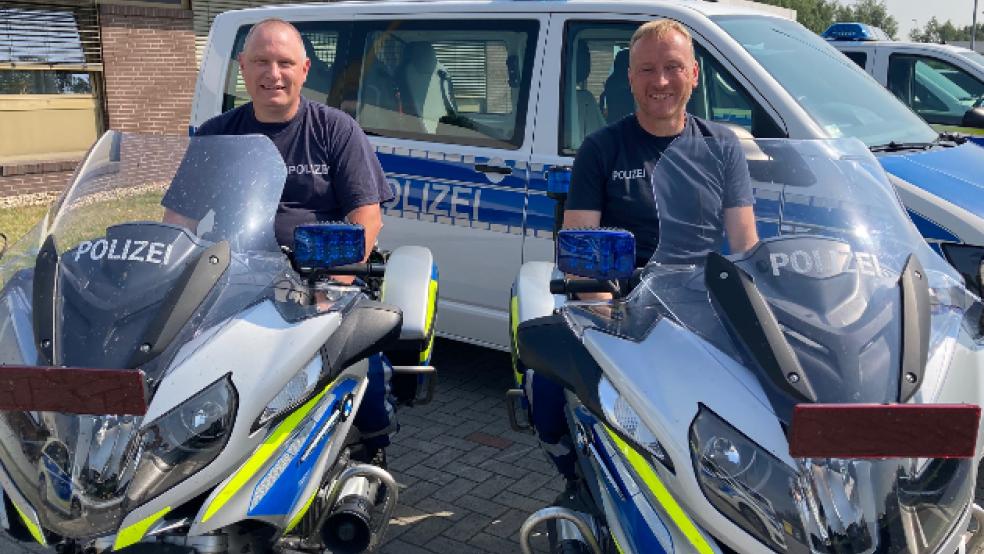 Sind ein eingespieltes Team: Markus Wildermann (links) und Joachim van Vügt. Sie fahren oft gemeinsam »Streife«. © Boelmann