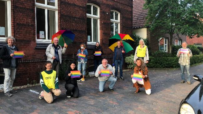 Farbenfroher Protest