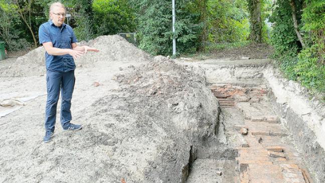 Grundriss der Synagoge in Weener ans Tageslicht geholt