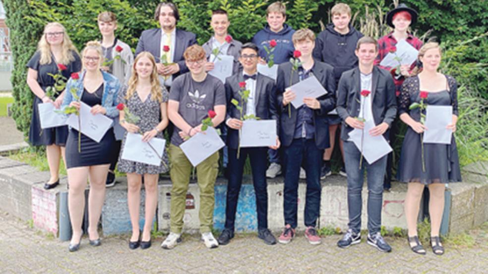 Auch die Klasse 10a der Bunder Oberschule wurde verabschiedet.  © Fotos: privat