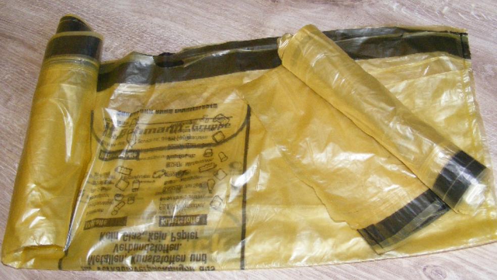 Gelbe Säcke für Verpackungsmüll sind gelegentlich vergriffen. © Foto: Szyska