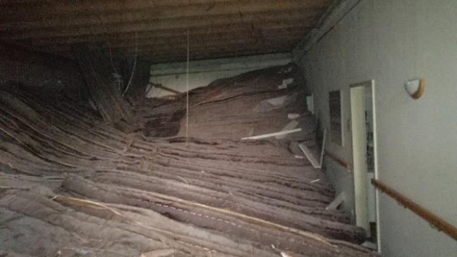 Decke in Behinderten-Wohnstätte eingestürzt