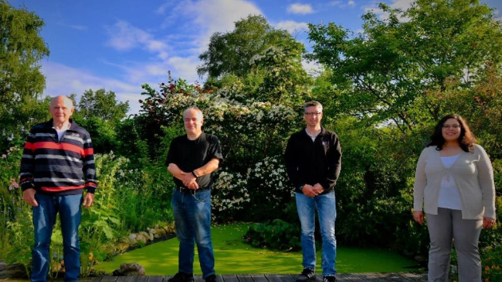 Die UWG-Kandidaten Dieter Weber, Jens Scheffer, Frank Wolthuis und Antje Jodal-Röttger. © Foto: UWG