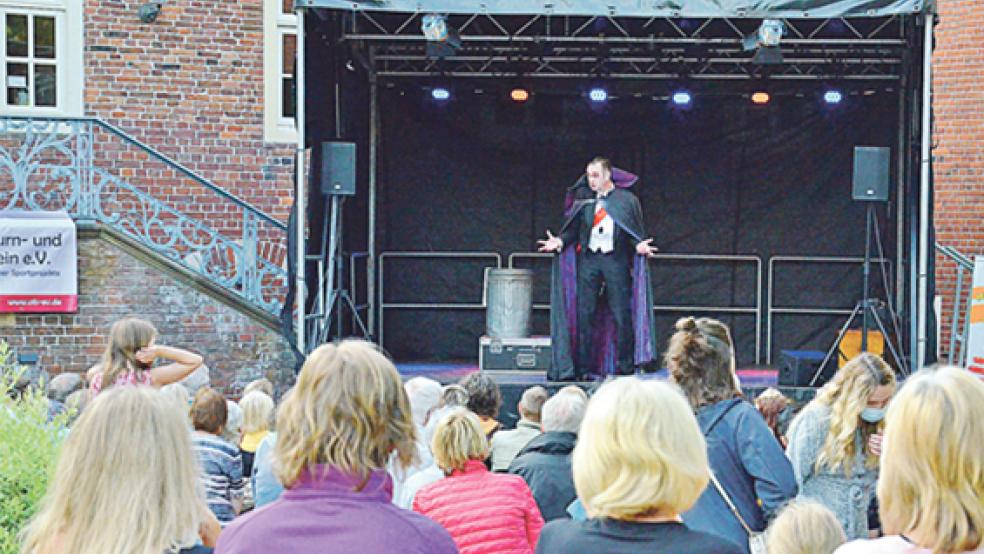Varieté, Musik, Poetry Slam und eine Lesung bot das Altstadt-Kultur-Festival im Innenhof der Haneburg.  © Fotos: Ammermann