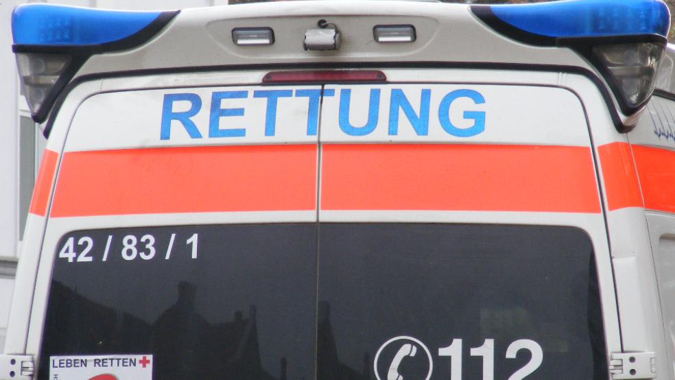 Der Mann verletzte sich leicht am Schienbein. © Szyska