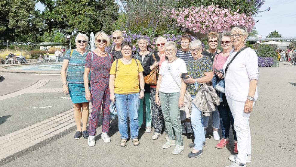 Im Mittelpunkt der Chorfahrt der »Harmonie«-Sängerinnen stand der Besuch der Bundesgartenschau in Erfurt.  © Foto: privat