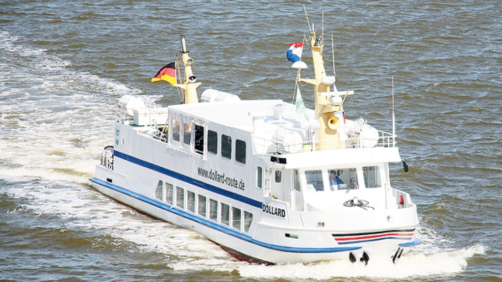 Die Fähre MS »Dollard« ist das Flaggschiff der Internationalen Dollard Route.  © Foto: Henk Zuur