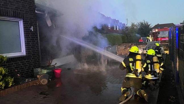 80.000 Euro Schaden bei Garagenbrand