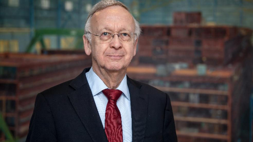 Werft-Seniorchef Bernard Meyer sieht im kriselnden deutschen Schiffbau immer weniger Perspektiven für einfachere Jobs. © Foto: Schuldt (dpa)