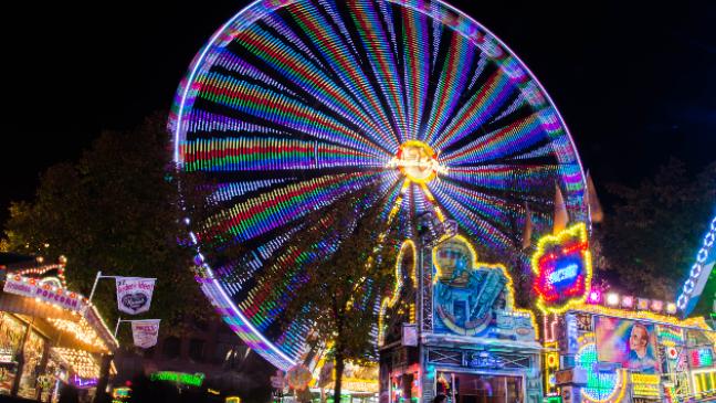 Riesenrad als Blickfang