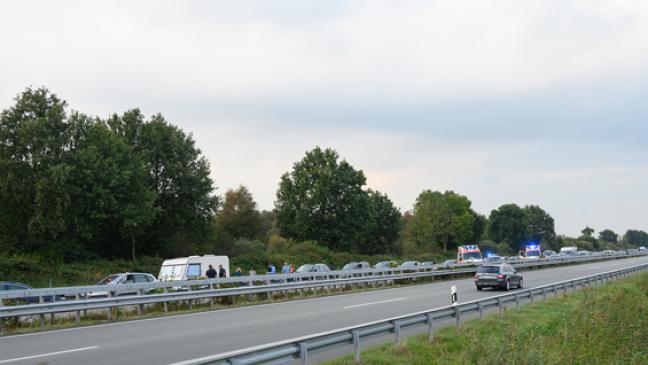 Unfall auf der Autobahn 31 bei Wymeer endet glimpflich