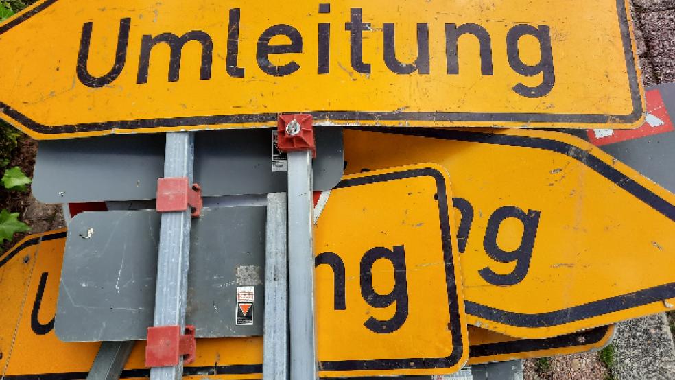 Im Zuge der Stadtring-Sanierung in Leer wird die Innenstadt-Abfahrt zur B 70 (Strohhut/Augustenstraße) gesperrt. © Symbolfoto: Szyska