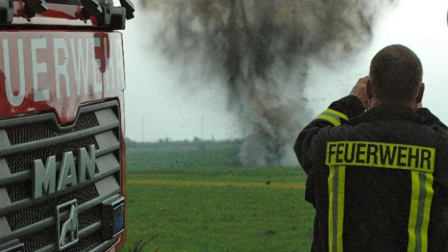 Granate kontrolliert gesprengt