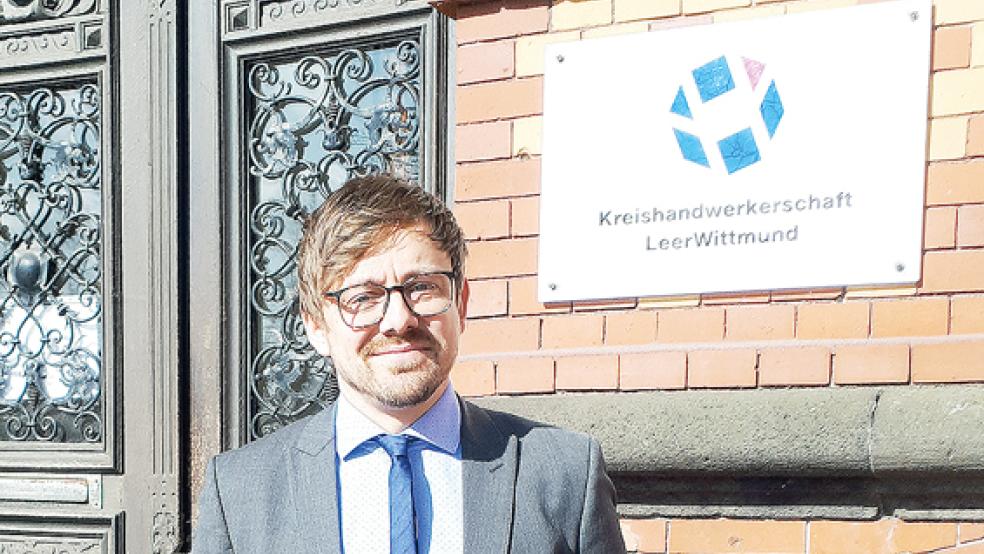 Bastian Wehr ist der Geschäftsführer der Kreishandwerkerschaft Leer-Wittmund.  © Foto: RZ-Archiv