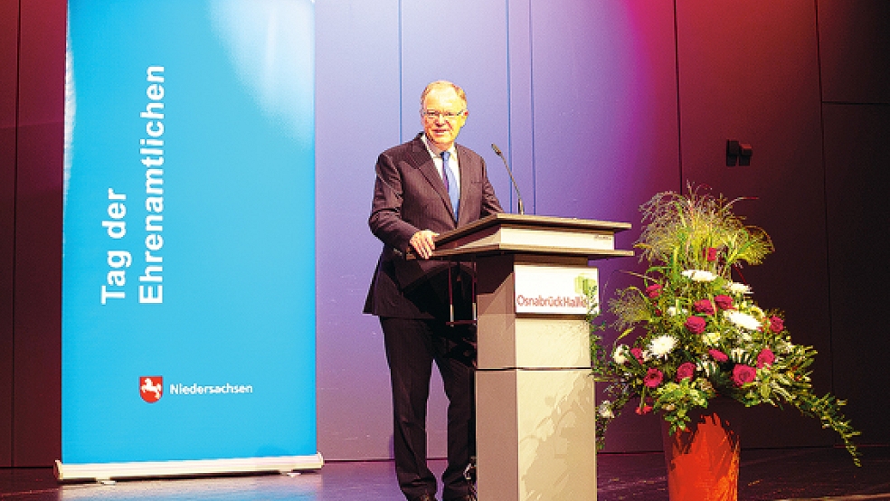 Ministerpräsident Stephan Weil bei seiner Ansprache.<br />  © Foto: Daniela Patricia Roesler