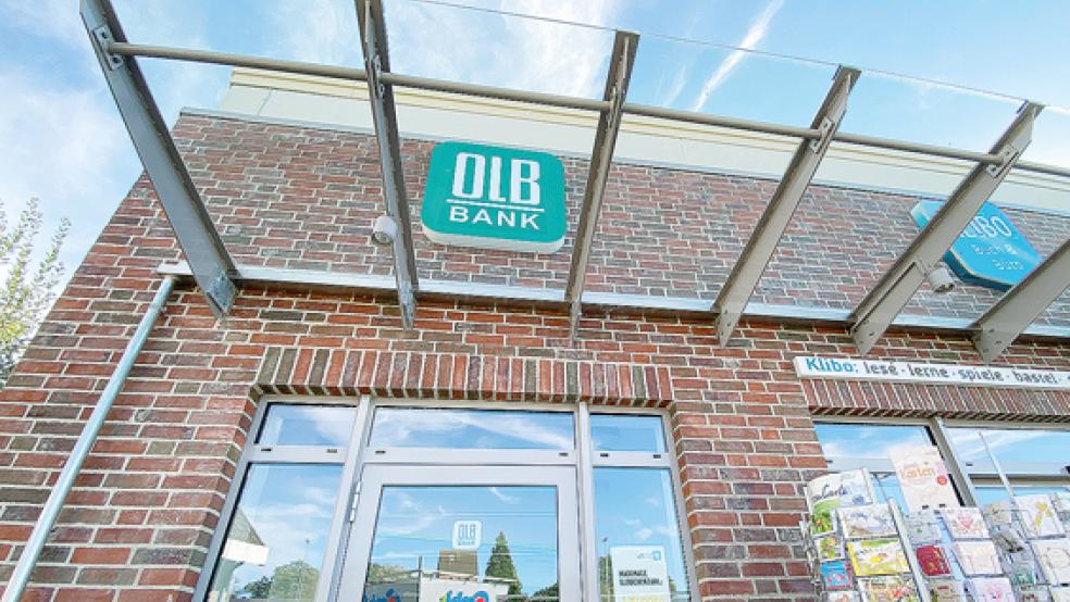 Die Tage der SB-Filiale Weener der OLB Weener sind gezählt.  © Foto: Hanken