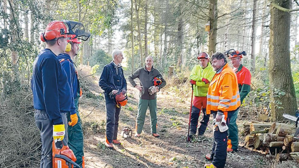 Im Bußmannschen Wäldchen wurde der praktische Teil des Kurses durchgeführt.  © Foto: privat
