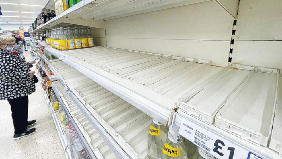 Zwar seien nicht immer alle Waren verfügbar, leere Regale sind laut Johann Doden aber nicht zu befürchten.  © Symbolfoto: dpa