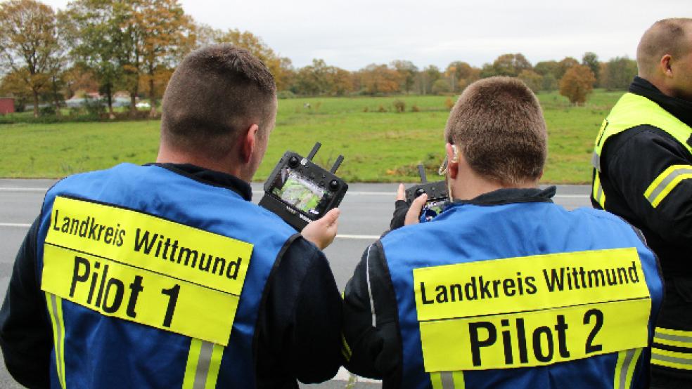 Das Suchgebiet erstreckte sich über eine Fläche von knapp 14 Quadratkilometern rund um die fiktive Unfallstelle. © Feuerwehr (Bienhoff) 