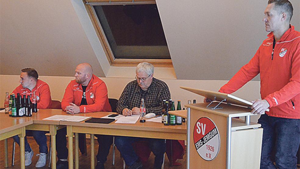 Der SV Ems Jemgum hat seine diesjährige Jahresversammlung in kleinem Rahmen im Vereinsheim abgehalten.  © Foto: Ammermann