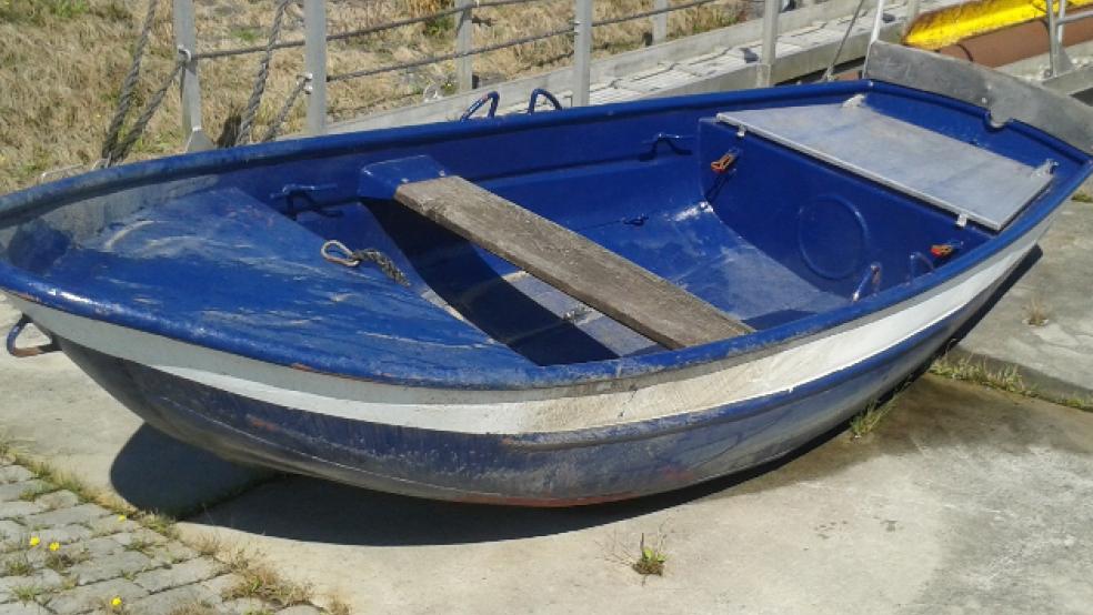 Ein besonderes Fundstück war ein Ruderboot, das auf der Ems gefunden wurde. © Stadtverwaltung