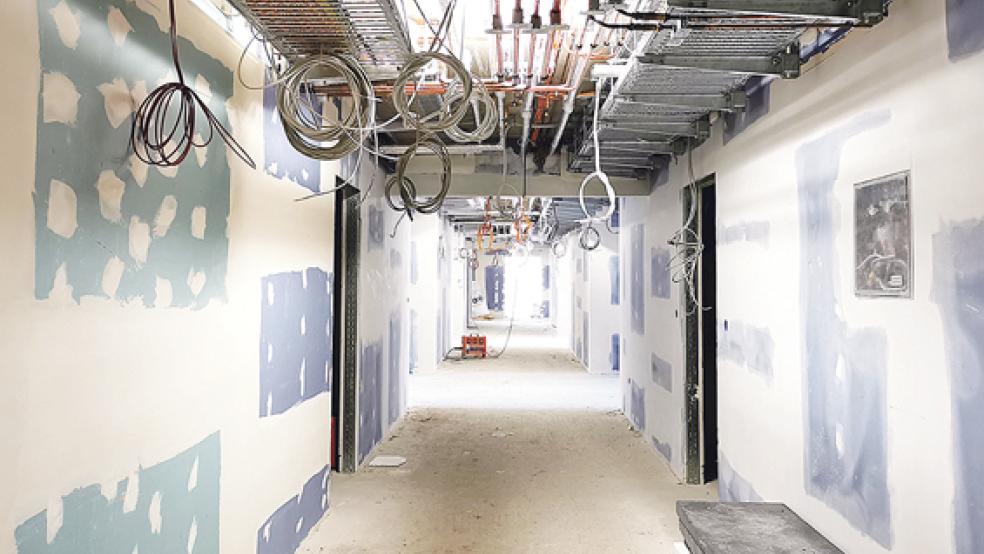 Als nächstes stehen die Arbeiten zum Innenausbau und zur technischen Ausstattung an.  © Foto: Henschel