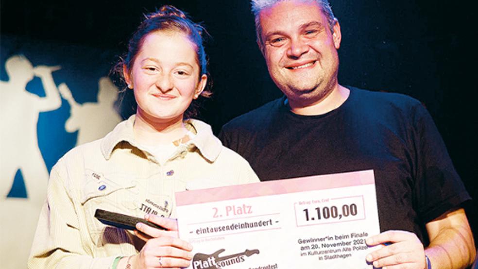 Martens & Talea aus Emden und Großheide belegten beim »Plattsounds«-Wettbewerb den zweiten Platz.  © Foto: TE/Plattsounds