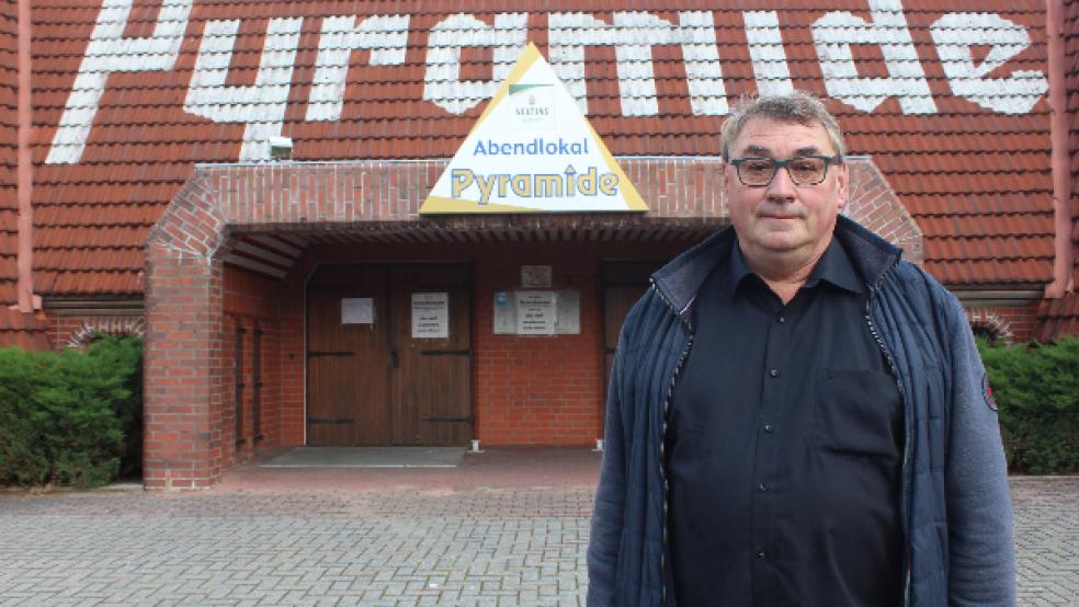 Hermann Schmock von Ohr bedauert zwar, dass in der »Pyramide« in Bunde nicht gefeiert werden kann, hat für die aktuellen Corona-Maßnahmen aber auch Verständnis. © Foto: Berents