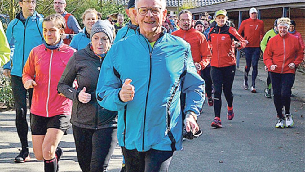 Die letzte Winterlaufserie fand in 2020 statt. Das Foto entstand bei dem Lauf in Stapelmoor.  © Foto: Ammermann