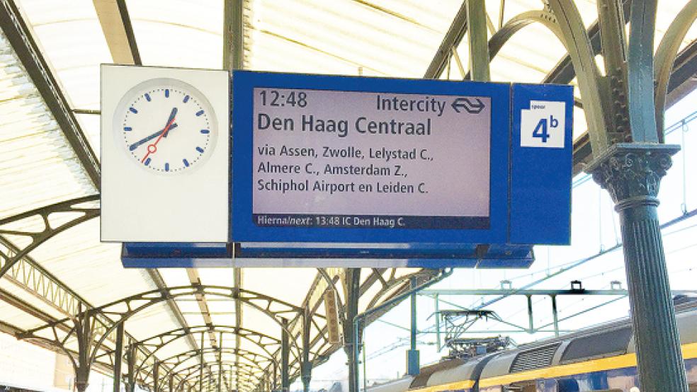 Noch fahren die Intercity-Züge von Groningen nach Den Haag über Assen, die neue Lelylijn soll den »Flaschenhals« Zwolle vermeiden.  © Foto: Kuper