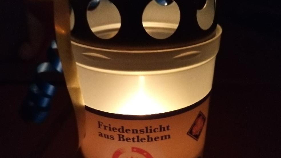 Das Friedenslicht der Pfadfinder aus Bethlehem. © Foto: privat