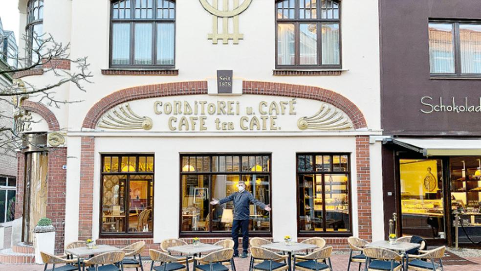 Das »Cafe ten Cate« in Norden ist in Ostfriesland in Sachen Marzipan die erste Adresse.  © Fotos: privat