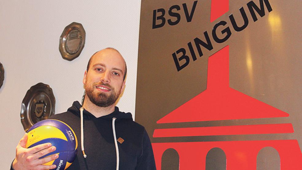 Marco Zingel hat beim BSV Bingum die Volleyball-Sparte gegründet. Die Idee dazu kam ihm im Urlaub.  © Foto: Berents