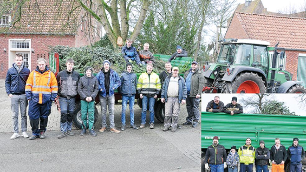Bei der Weihnachtsbaumaktion in Stapelmoor wird traditionell für Projekte in Afrika gesammelt. Die Fotos entstanden 2020.  © Foto: privat