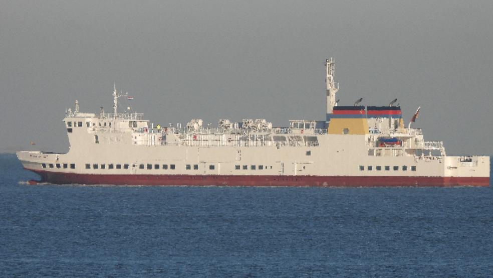 Die MS »Münsterland« wird gegen Ende Januar zurückerwartet und in Zukunft zwischen Eemshaven und Borkum pendeln. © Foto: AG Ems 