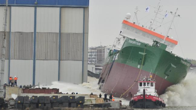 Chemie-Tanker vom Stapel gelaufen