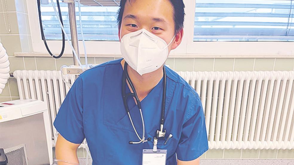 Shanlin Tong ist Medizinstudent an der Universität Groningen und hospitierte im Marien Hospital.  © Foto: Marien Hospital