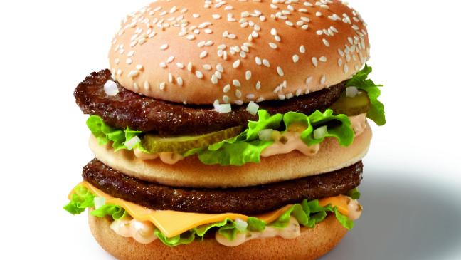 McDonald's in Bunde vom Tisch