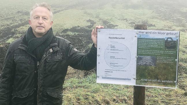 Für mehr Klimaschutz: Landwirt baut Hochmoor